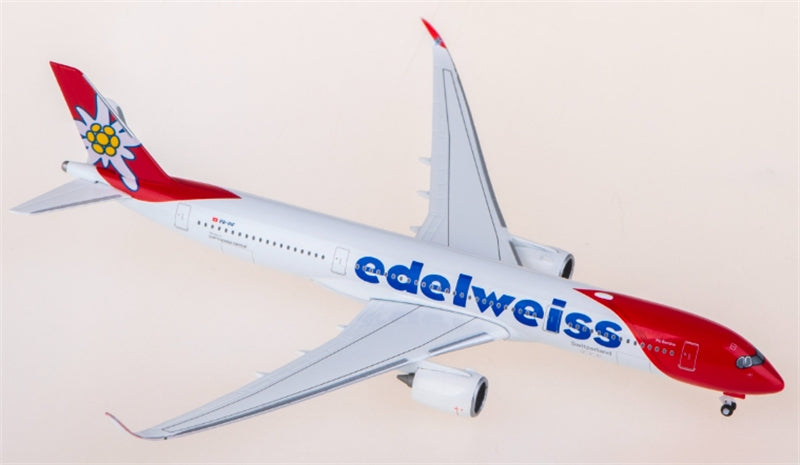 Herpa Edelweiss Air for Airbus A350-900 HB-IHF 1:500 Airplane Pre-built Airliner Model Display