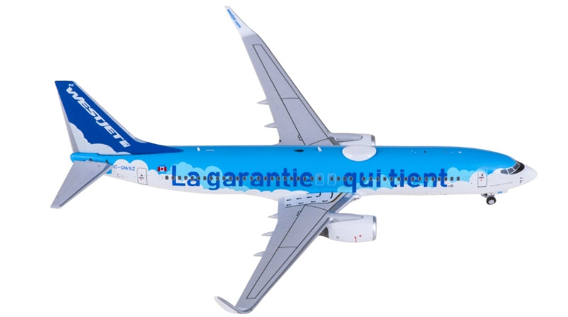 C Model WestJet for Boeing 737-800 C-GWSZ 1:400 Airplane Pre-built Airliner Model Display