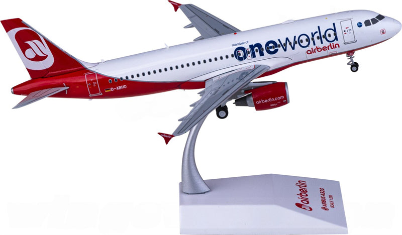 JC Wings Air Berlin for Airbus A320 D-ABHO member of oneWorld 1:200 Airplane Pre-built Airliner Model Display