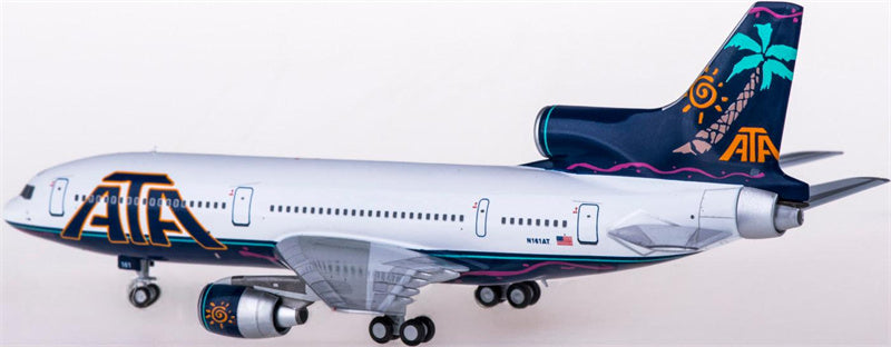 NG Models ATA Airlines for Lockheed L-1011-500 N161AT 1:400 Aircraft Pre-built Airliner Model Display