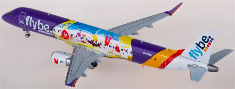 JC Wings Flybe for Embraer ERJ-195LR G-FBEM 1:200 Airplane Pre-built Airliner Model Display