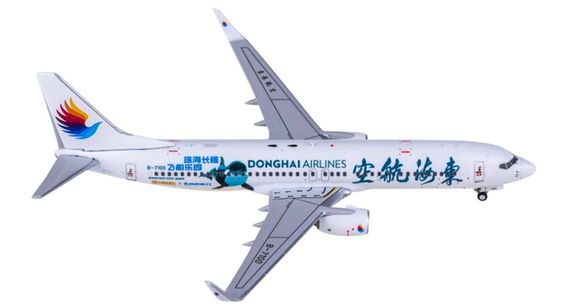 AeroPolaris Donghai Airlines for Boeing 737-800 B-7100 1:400 Aircraft Pre-built Airliner Model Display