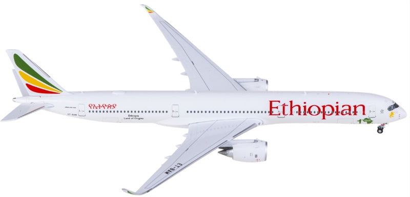 JC Wings Ethiopian Airlines for Airbus A350-1000 ET-BAW 1:400 Airplane Pre-built Airliner Model Display