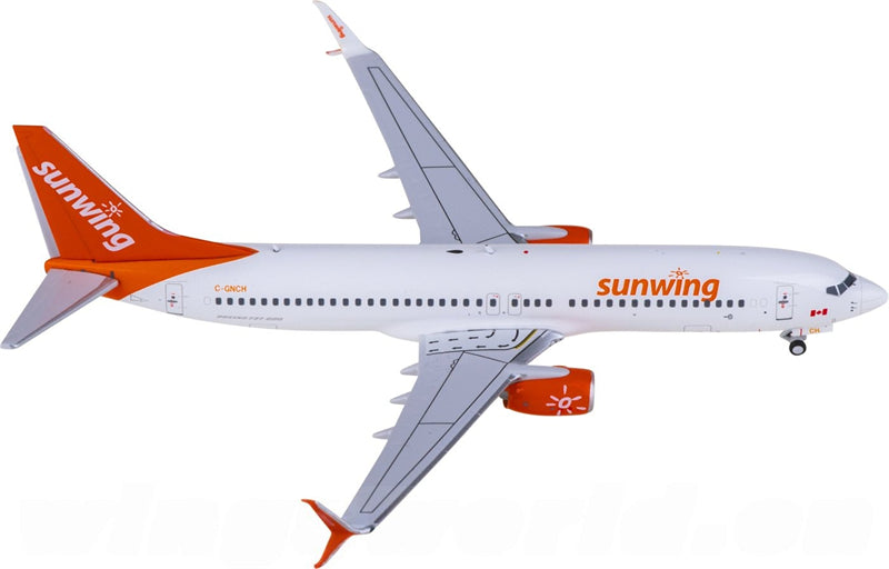 AeroPolaris Sunwing Airlines for Boeing 737-800 C-GNCH 1:400 Airplane Pre-built Airliner Model Display