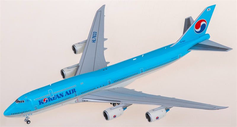 Hxmodels Korean Air for Boeing 747-8 HL7633 1:400 Airplane Pre-built Airliner Model Display