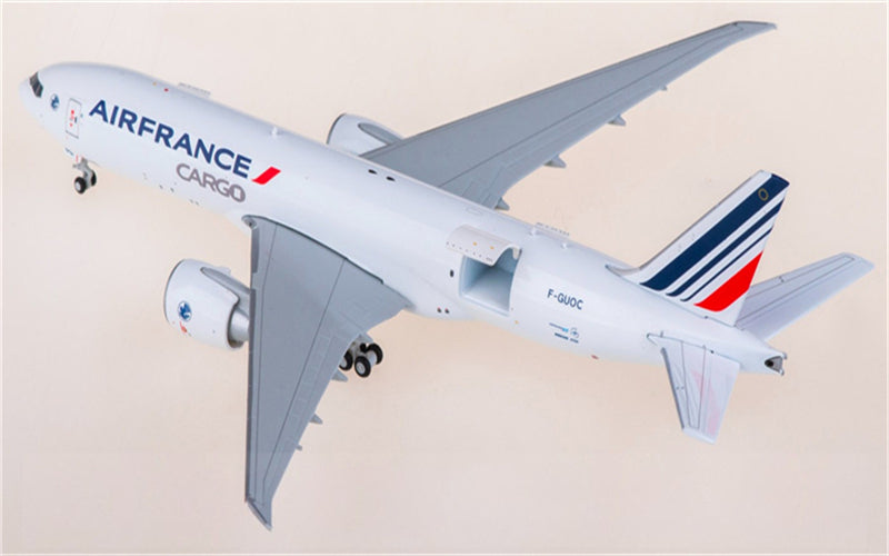 Geminijets Air France for Boeing 777-200LRF F-GUOC Open Door Freighter 1:400 Airplane Pre-built Airliner Model Display
