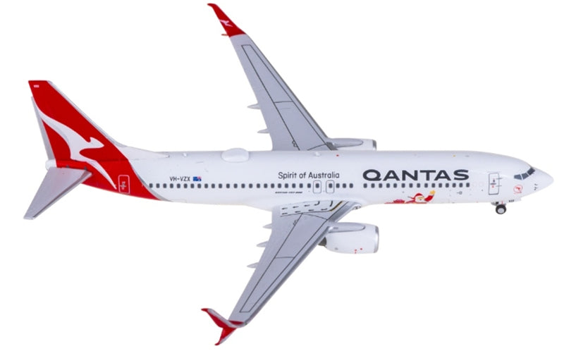 Panda Model Qantas Airways for Boeing 737-800 VH-VZX 1:400 Aircraft Pre-built Airliner Model Display