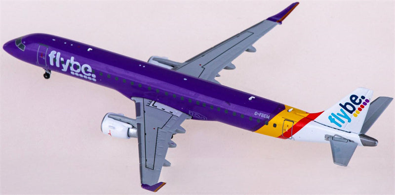 JC Wings Flybe for Embraer ERJ-190 G-FBEM 1:400 Airplane Pre-built Airliner Model Display
