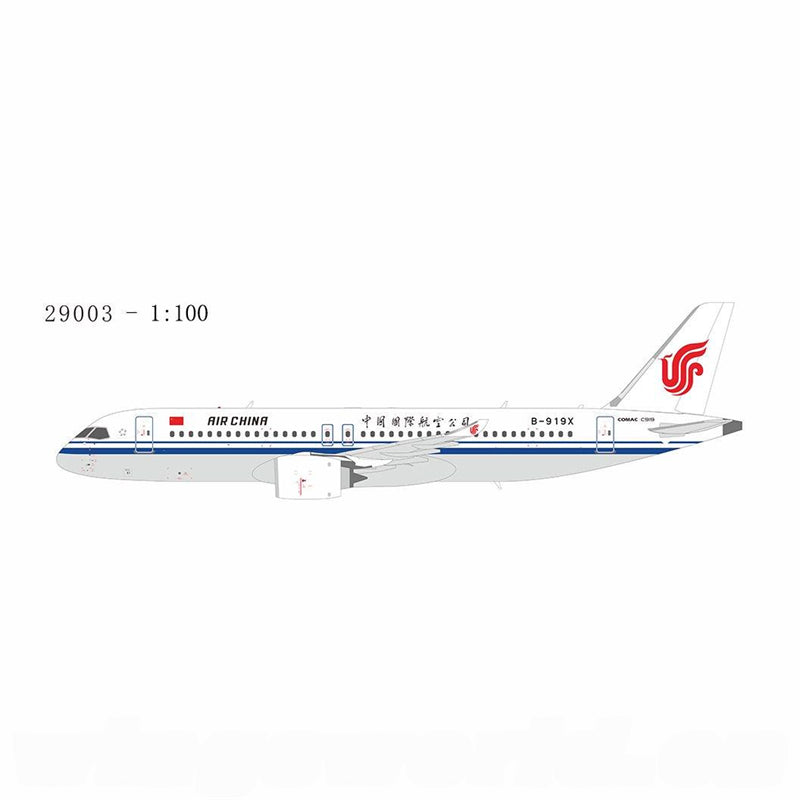 NG Models Air China for Comac C919 B-919X 1:100 Airplane Pre-built Airliner Model Display