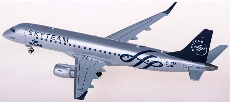 JC Wings KLM for Embraer ERJ-190-100STD PH-EZX Skyteam 1:200 Airplane Pre-built Airliner Model Display