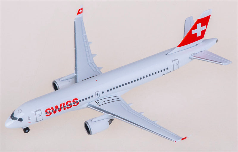 Herpa Swiss for Airbus for A220-300 HB-JCU 1:500 Airplane Pre-built Airliner Model Display