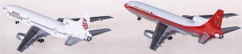 JC Wings Dragonair for Lockheed L-1011 for Tristar VR-HOD; VR-HOK 2 in 1 box set 1:400 Airplane Pre-built Airliner Model Display