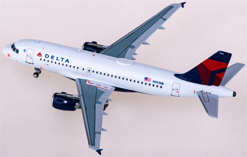 NG Models Delta Air Lines for Airbus A319 N301NB 1:400 Airplane Pre-built Airliner Model Display