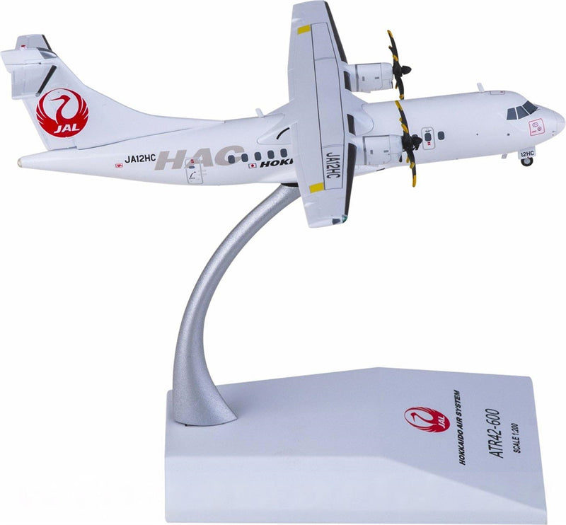 JC Wings Hokkaido Air System for ATR-42 JA12HC 1:200 Airplane Pre-built Airliner Model Display