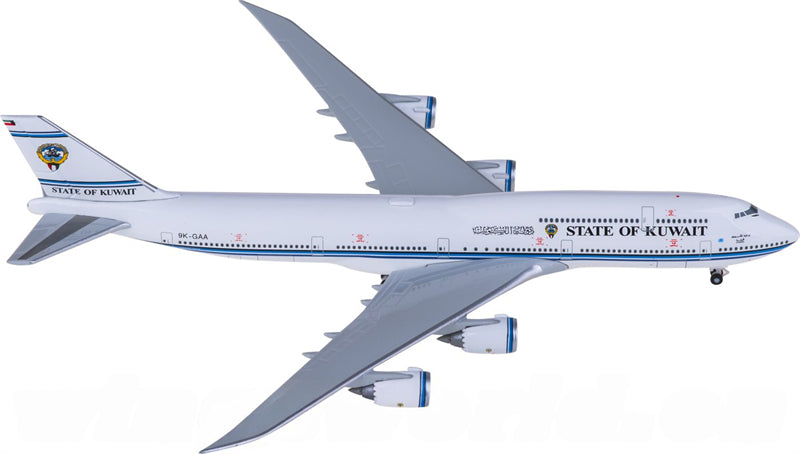 Herpa Kuwait Government for Boeing 747-8 for BBJ 9K-GAA 1:500 Airplane Pre-built Airliner Model Display