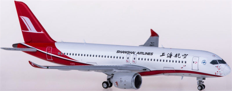 JC Wings Shanghai Airlines for Comac C919 1:400 Airplane Pre-built Airliner Model Display