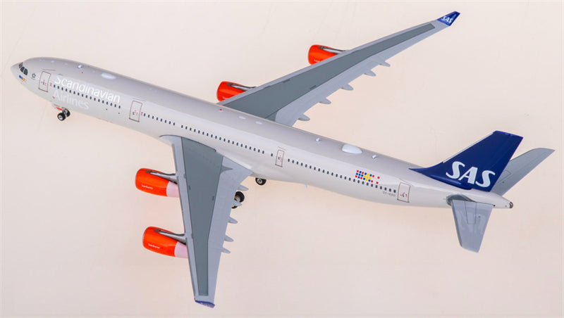 Phoenix SAS for Scandinavian Airlines for Airbus A340-300 OY-KBD 1:400 Airplane Pre-built Airliner Model Display