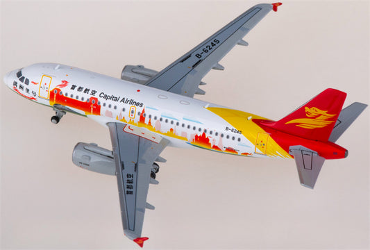 JC Wings Capital Airlines for Airbus A319 B-6245 1:400 Airplane Pre-built  Airliner Model Display