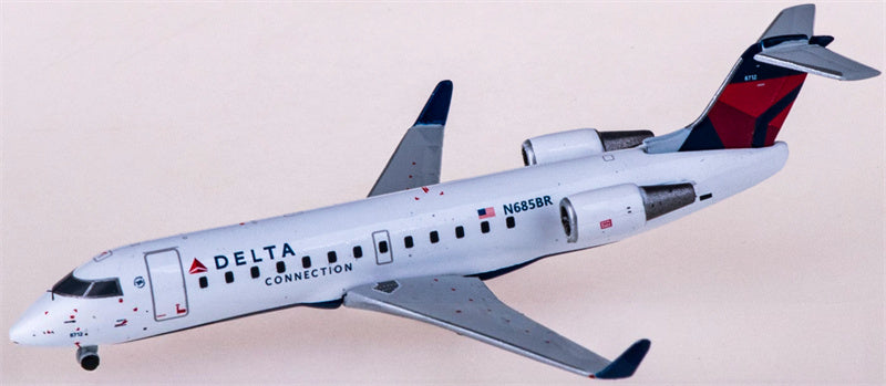 Geminijets Delta Air Lines for Bombardier CRJ200LR N685BR 1:400 Airplane Pre-built  Airliner Model Display