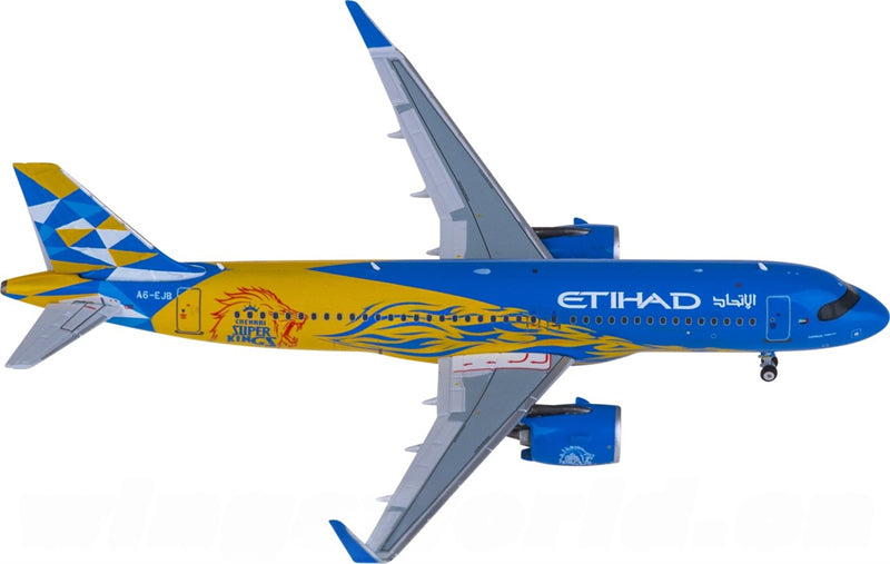 NG Models Etihad Airways for Airbus A320neo A6-EJB 1:400 Airplane Pre-built  Airliner Model Display