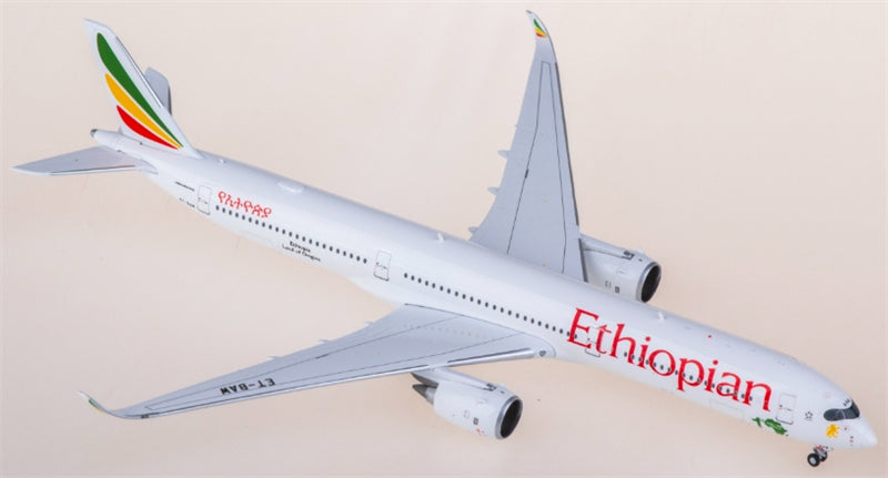 JC Wings Ethiopian Airlines for Airbus A350-1000 ET-BAW 1:400 Airplane Pre-built  Airliner Model Display