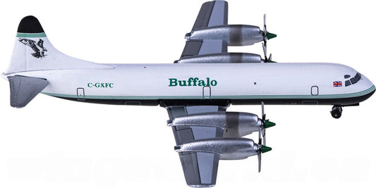AeroClassics Buffalo Airways for Lockheed L-188 C-GXFC 1:400 Aircraft Pre-built  Airliner Model Display