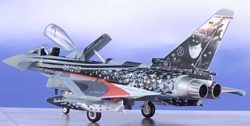 Herpa Luftwaffe Eurofighter Typhoon S 30+25 1:72 Aircraft Pre-built  Airliner Model Display