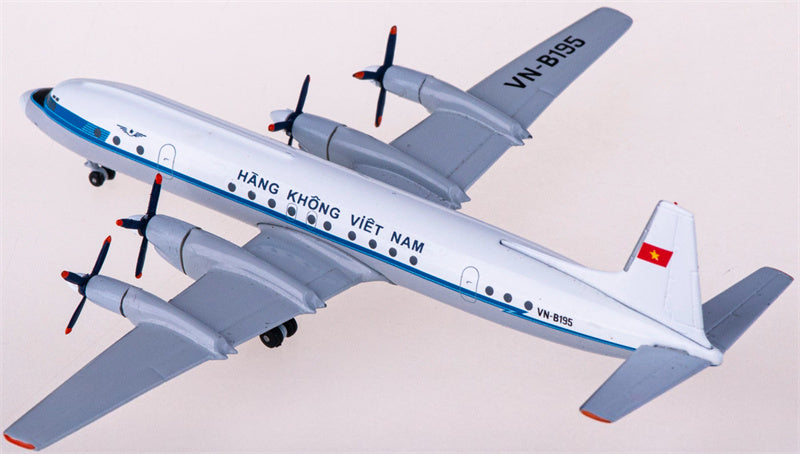 AeroClassics Vietnam Airlines for Ilyushin Il-18 VN-B195 1:400 Airplane Pre-built  Airliner Model Display