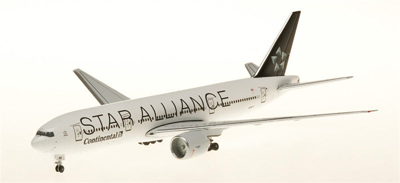 AeroClassics Continental Airlines for Boeing 777-200 N78017 Star Alliance 1:500  Aircraft Pre-built  Airliner Model Display