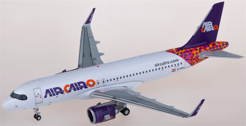 JC Wings Air Cairo for Airbus A320neo SU-BUK 1:400 Airplane Pre-built Airliner Model Display