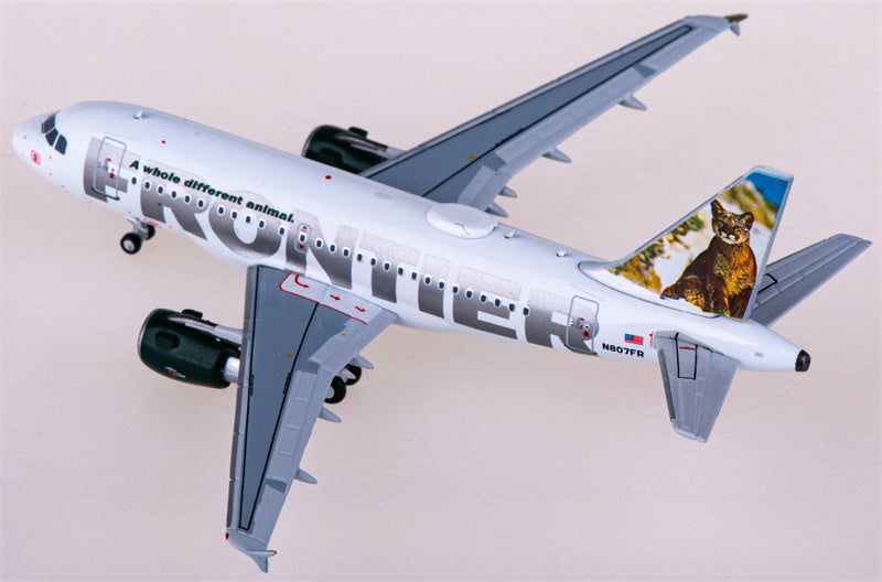 NG Models Frontier Airlines for Airbus A318 N807FR 1:400 Airplane Pre-built  Airliner Model Display