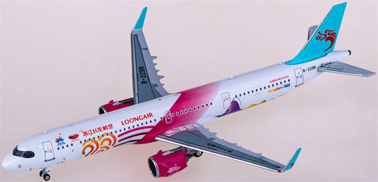 HYJLwings Loong Air for Airbus A321neo B-329R 1:400 Airplane Pre-built  Airliner Model Display