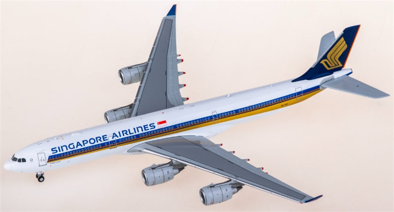 Hxmodels Singapore Airlines for Airbus A340-500 9V-SGC 1:400 Aircraft Pre-built  Airliner Model Display