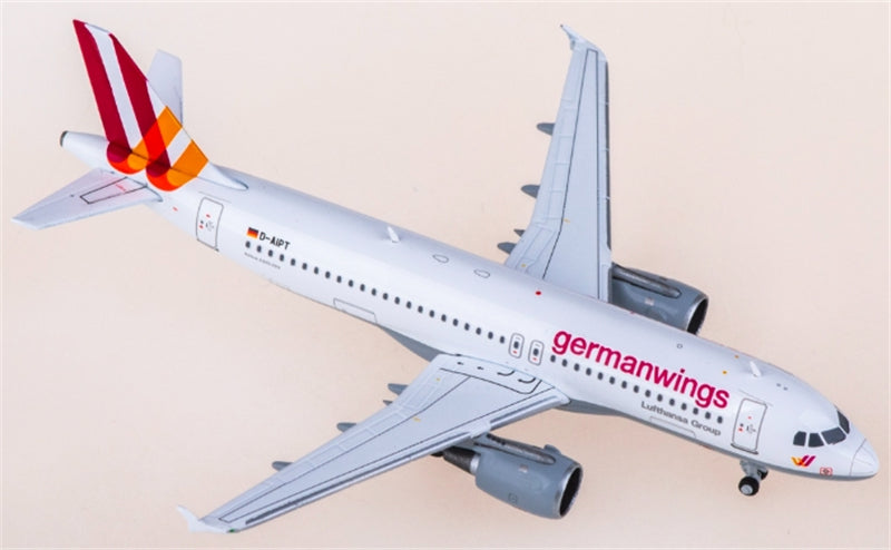 JC Wings Germanwings for Airbus A320 D-AIPT 1:400 Aircraft Pre-built  Airliner Model Display