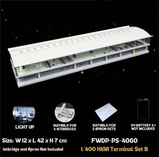 Fantasy Wings Airport Terminal Set B 1:400 Accessory Pre-built  Airliner Model Display