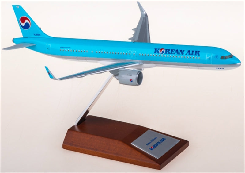 Hogan Korean Air for Airbus A321neo HL8505 1:200 Airplane Pre-built  Airliner Model Display