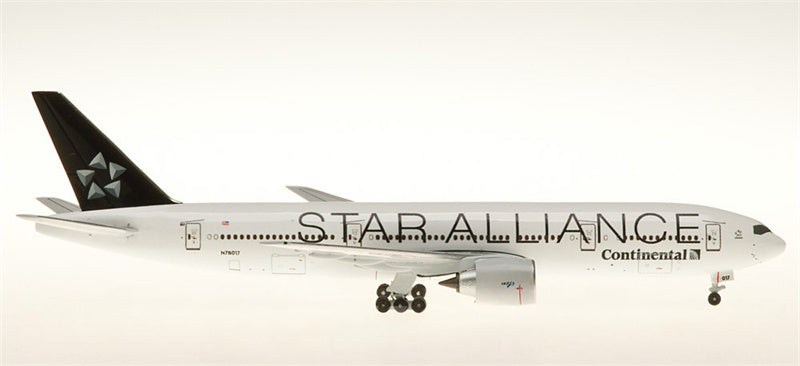 AeroClassics Continental Airlines for Boeing 777-200 N78017 Star Alliance 1:500  Aircraft Pre-built  Airliner Model Display