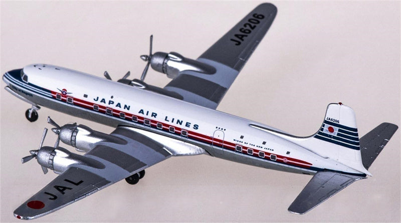 AeroClassics Japan Airlines for Douglas DC-6 JA6206 1:400 Airplane Pre-built  Airliner Model Display