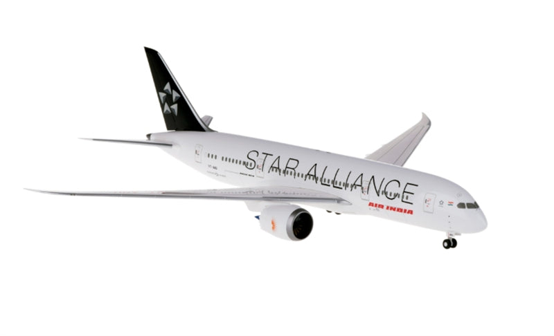 for Hogan for Air India for Boeing 787-8 VT-ANU Star Alliance Ground Version 1:200  Airplane Kit Model