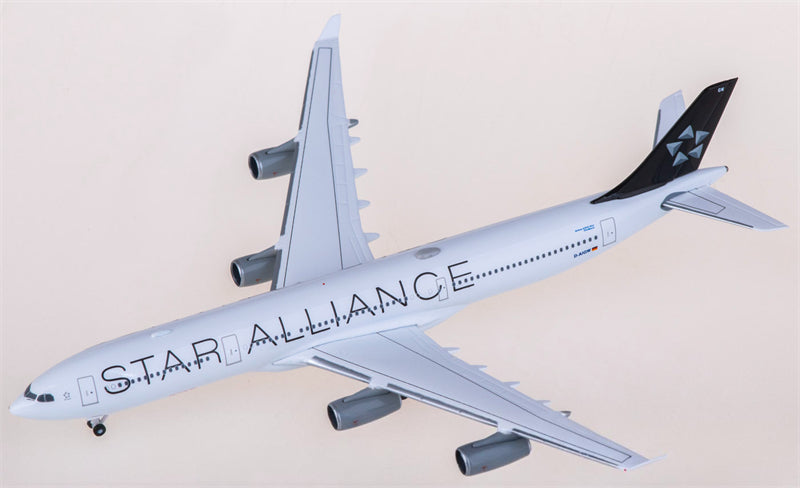Herpa Lufthansa for Airbus A340-300 D-AIGW Star Alliance 1:500 Airplane Pre-built Airliner Model Display