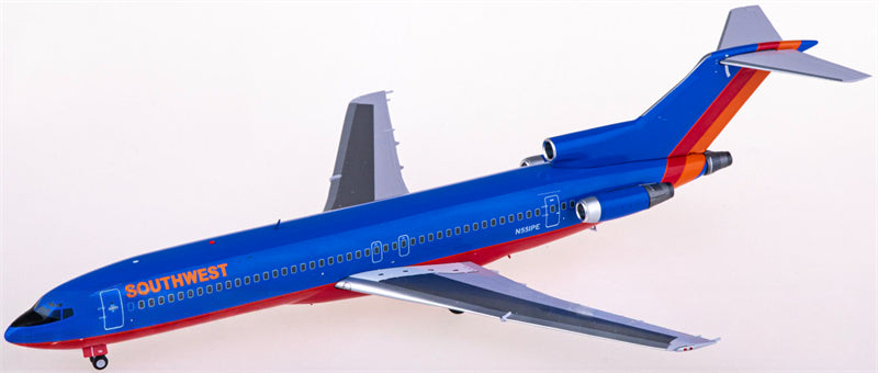 JC Wings Southwest Airlines for Boeing 727-200 N551PE 1:200 Airplane Pre-built Airliner Model Display