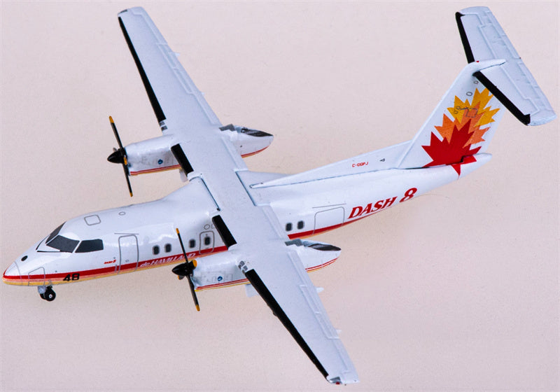 JC Wings De Havilland Canada for Bombardier for Dash 8 Q100 C-GGPJ 1:400 Airplane Pre-built  Airliner Model Display