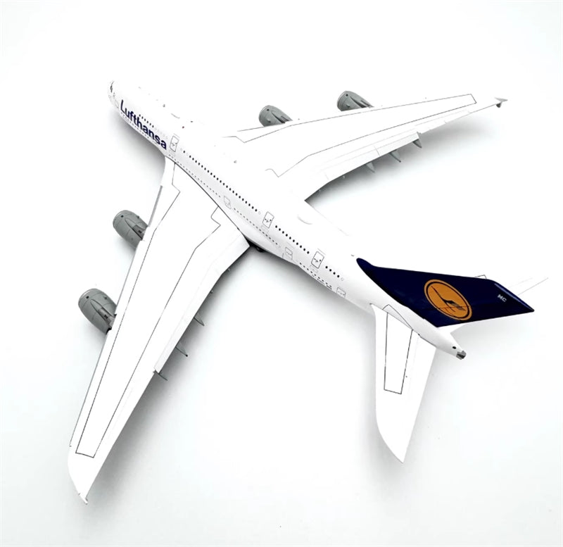 YY Wings Lufthansa for Airbus A380 D-AIMC Flaps Down Peking Livery 1:400 Airplane Pre-built  Airliner Model Display