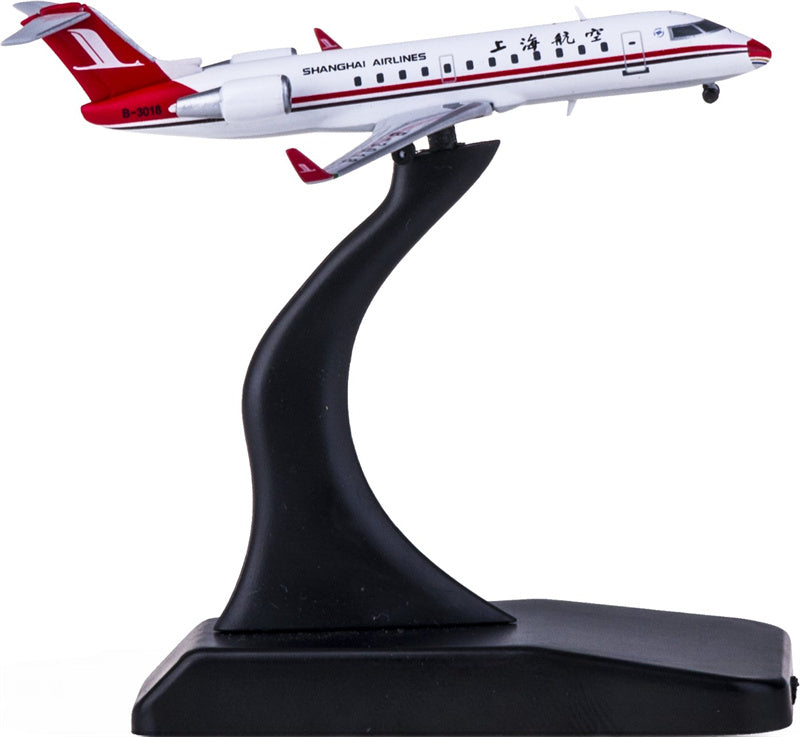 JC Wings Shanghai Airlines for Bombardier CRJ200ER B-3018 1:400 Airplane Pre-built  Airliner Model Display