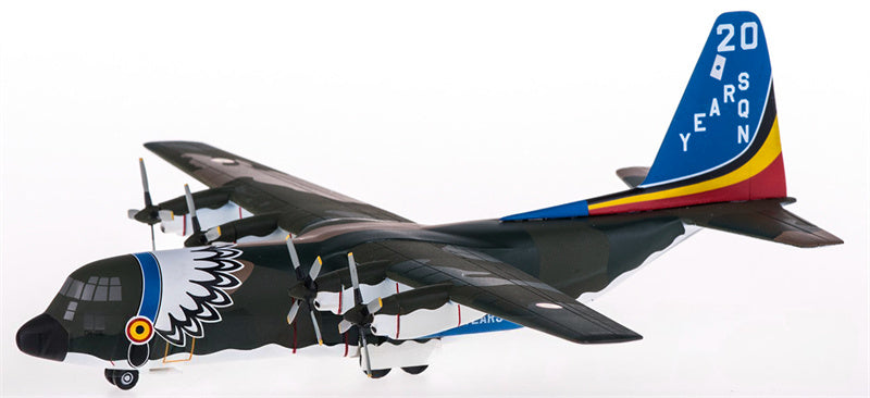 Hogan Belgian Air Component for Lockheed C-130 for Hercules 20 Years 1:200 Airplane Pre-built  Airliner Model Display