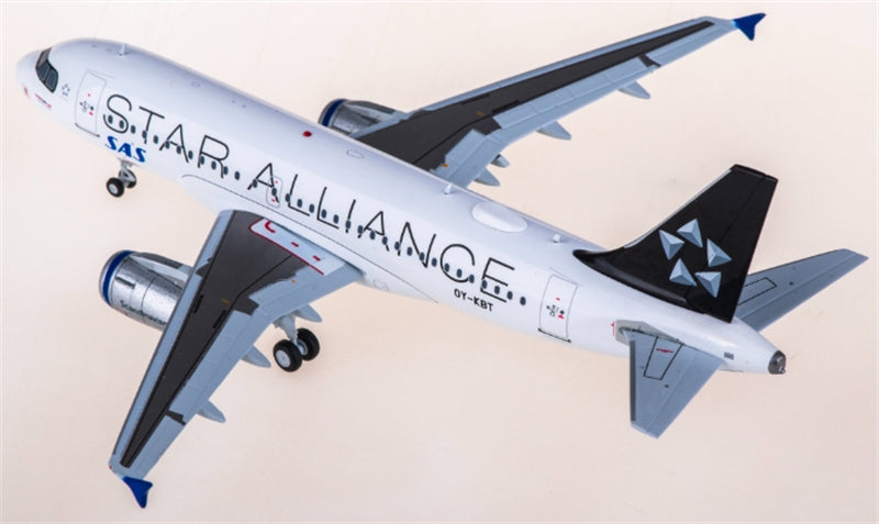 JC Wings Scandinavian Airlines for SAS for Airbus A319 OY-KBT Star Alliance 1:200 Aircraft Pre-built  Airliner Model Display