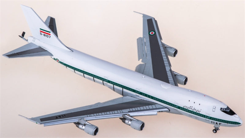Patriot IRIAF Iranian Air Force for Boeing 747-100SF 5-8107 flaps down 1:400 Aircraft Pre-built  Airliner Model Display