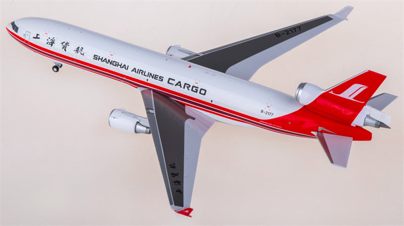 Patriot Shanghai Airlines Cargo for McDonnell Douglas MD-11F B-2177 1:400 Airplane Pre-built Airliner Model Display