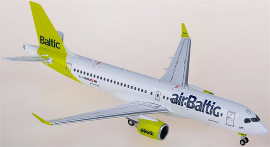 Herpa airBaltic for Airbus A220-300 YL-ABM 1:200 Aircraft Pre-built  Airliner Model Display