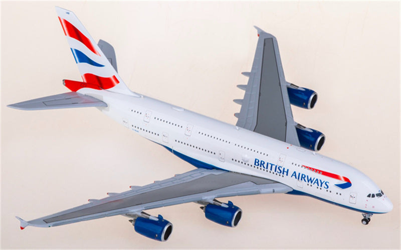 Geminijets British Airways for Airbus A380 G-XLEE 1:400 Airplane Pre-built  Airliner Model Display